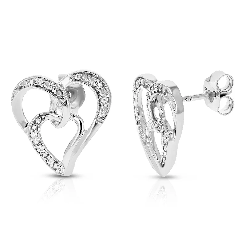 Shop Stylish Jewelry Now And Save Big 1/16 cttw Round Lab Grown Diamond Dangle Earrings .925 Sterling Silver Prong Set 1/2 Inch Shop Stylish Jewelry Now And Save Big 1/16 cttw Round Lab Grown Diamond Dangle Earrings .925 Sterling Silver Prong Set 1/2 Inch