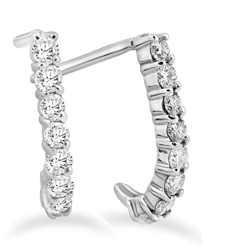 Fashion-Forward Jewelry At Exclusive Discounts 1/2ct Diamond Hoops 14K White Gold 1/2" Fashion-Forward Jewelry At Exclusive Discounts 1/2ct Diamond Hoops 14K White Gold 1/2"