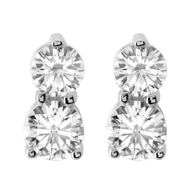 Unmissable Deals On Handmade Jewelry Collections 1/2CT Forever Us Two Stone Diamond Studs Womens Earrings 14K White Gold Unmissable Deals On Handmade Jewelry Collections 1/2CT Forever Us Two Stone Diamond Studs Womens Earrings 14K White Gold