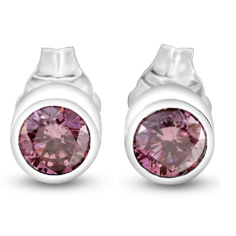 Holiday Jewelry Sale – Perfect Gifts At The Best Prices 1/2Ct TW Pink Diamond Bezel Studs 14k White Gold Holiday Jewelry Sale – Perfect Gifts At The Best Prices 1/2Ct TW Pink Diamond Bezel Studs 14k White Gold