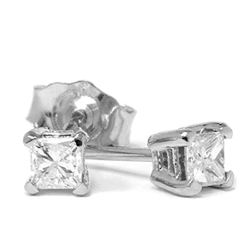 Exclusive Jewelry Sale – Shine For Less 1/3ct Diamond Studs 14K White Gold