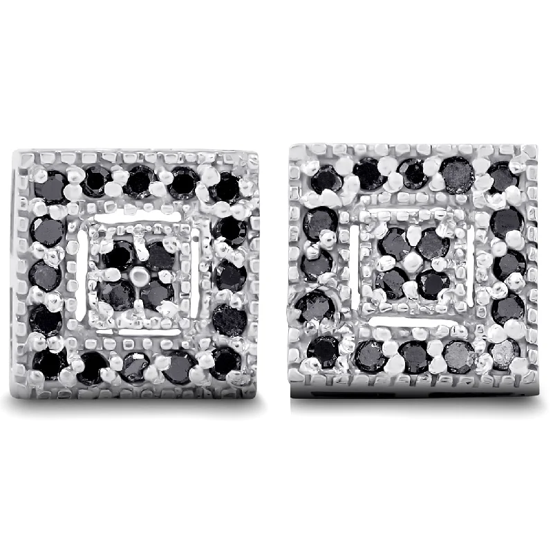 Affordable Elegance – Special Jewelry Sale Now Live 1/3ct Pave Black Diamond Studs 10K White Gold Affordable Elegance – Special Jewelry Sale Now Live 1/3ct Pave Black Diamond Studs 10K White Gold
