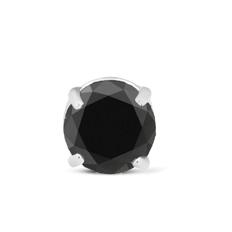Limited-Stock Jewelry Sale – Shop Before It's Gone 1/4 Ct Black Diamond Single Stud 14k White Gold Limited-Stock Jewelry Sale – Shop Before It's Gone 1/4 Ct Black Diamond Single Stud 14k White Gold