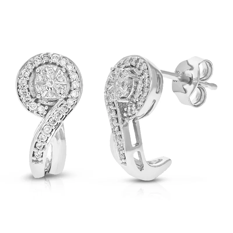 Shop Trending Jewelry With Exclusive Savings 1/4 cttw 60 Stones Round Lab Grown Diamond Dangle Earrings .925 Sterling Silver prong Set 2/3 Inch Shop Trending Jewelry With Exclusive Savings 1/4 cttw 60 Stones Round Lab Grown Diamond Dangle Earrings .925 Sterling Silver prong Set 2/3 Inch
