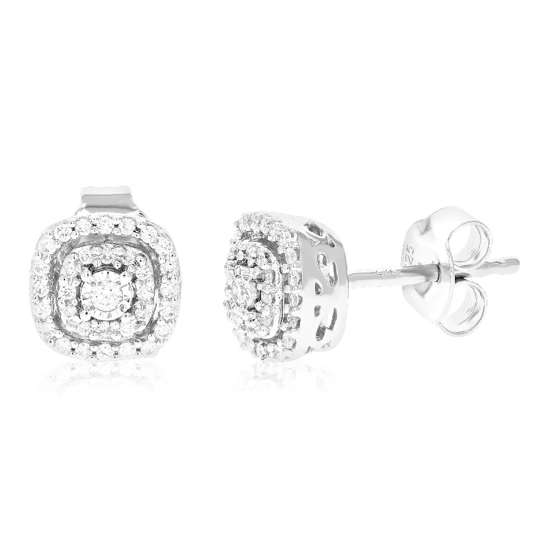 Luxury Jewelry Clearance – Shop Premium Styles Now 1/5 cttw 66 Stones Round Lab Grown Diamond Studs Earrings .925 Sterling Silver Prong Set 1/4 Inch Luxury Jewelry Clearance – Shop Premium Styles Now 1/5 cttw 66 Stones Round Lab Grown Diamond Studs Earrings .925 Sterling Silver Prong Set 1/4 Inch