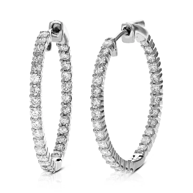 Unique Jewelry For Less – Shop The Sale Now 1.50 58 Stones cttw Round Lab Grown Diamond Hoop Earrings .925 Sterling Silver Prong Set 1 Inch Unique Jewelry For Less – Shop The Sale Now 1.50 58 Stones cttw Round Lab Grown Diamond Hoop Earrings .925 Sterling Silver Prong Set 1 Inch