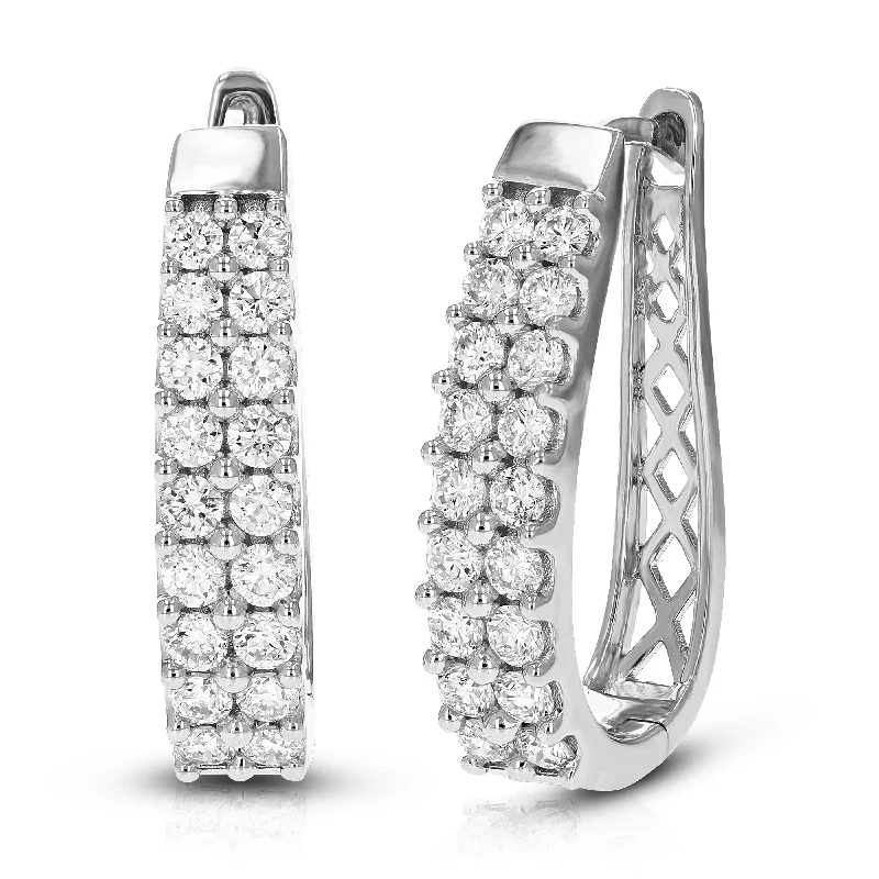 Holiday Jewelry Sale – Perfect Gifts At The Best Prices 1.50 cttw Round Lab Grown Diamond hoop earrings .925 Sterling Silver Prong Set Holiday Jewelry Sale – Perfect Gifts At The Best Prices 1.50 cttw Round Lab Grown Diamond hoop earrings .925 Sterling Silver Prong Set