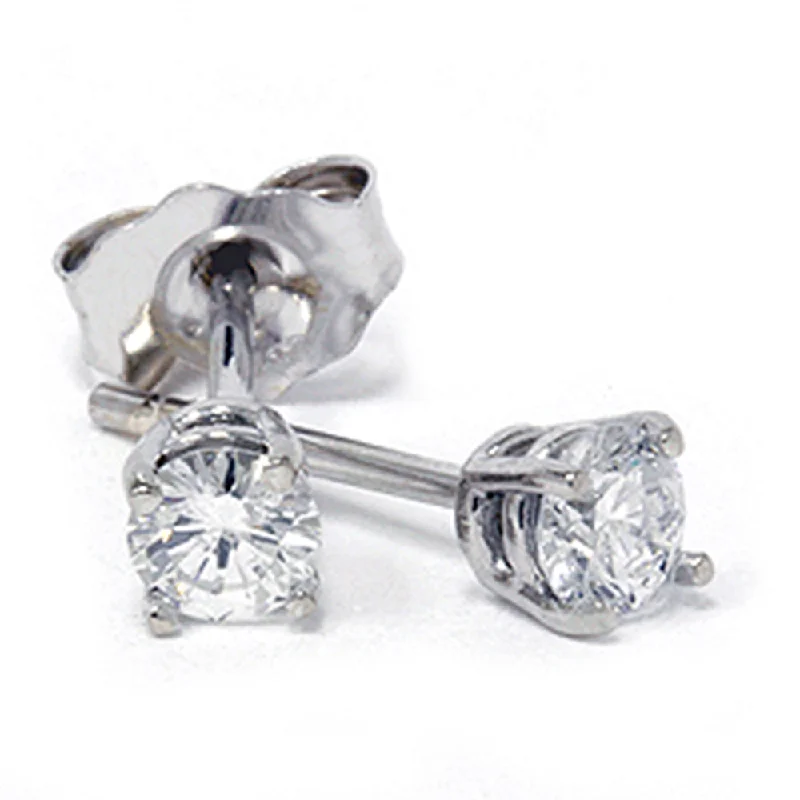 Get The Sparkle You Love At Prices You Adore 1/5ct Round Diamond Studs Earrings 14K White Gold Get The Sparkle You Love At Prices You Adore 1/5ct Round Diamond Studs Earrings 14K White Gold