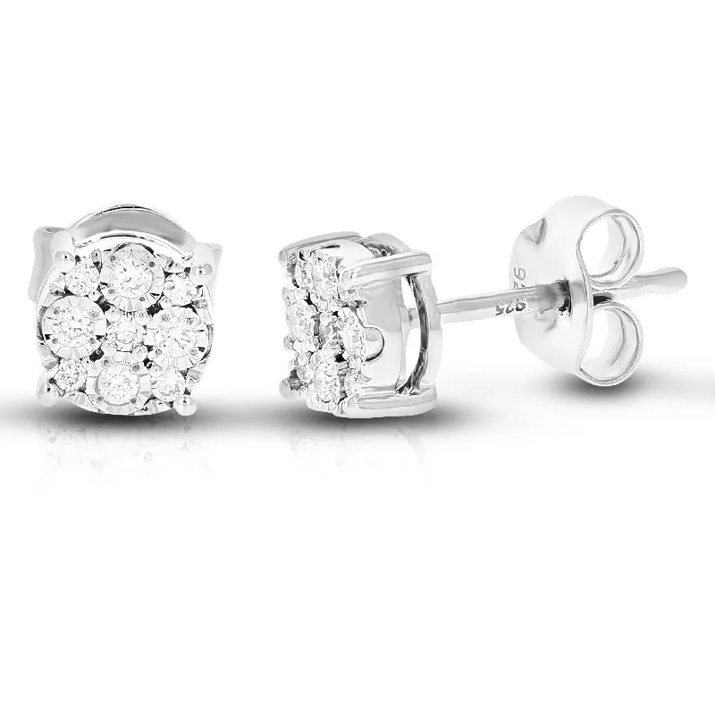 Personalized Jewelry Sale – Meaningful Gifts At Great Prices 1/6 cttw 18 Stones Round Lab Grown Diamond Studs Earrings .925 Sterling Silver Prong Set Round Shape Personalized Jewelry Sale – Meaningful Gifts At Great Prices 1/6 cttw 18 Stones Round Lab Grown Diamond Studs Earrings .925 Sterling Silver Prong Set Round Shape