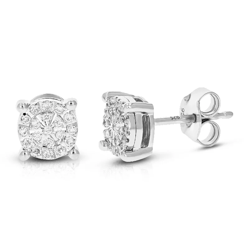 Jewelry Clearance Event – Stock Up Before It's Over 1/6 cttw 38 Stones Round Lab Grown Diamond Studs Earrings .925 Sterling Silver Prong Set Round Shape Jewelry Clearance Event – Stock Up Before It's Over 1/6 cttw 38 Stones Round Lab Grown Diamond Studs Earrings .925 Sterling Silver Prong Set Round Shape