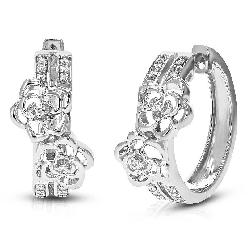 Unmissable Discounts On Timeless Jewelry Pieces 1/6 cttw Round Lab Grown Diamond Hoops .925 Sterling Silver Earrings Prong Set Unmissable Discounts On Timeless Jewelry Pieces 1/6 cttw Round Lab Grown Diamond Hoops .925 Sterling Silver Earrings Prong Set