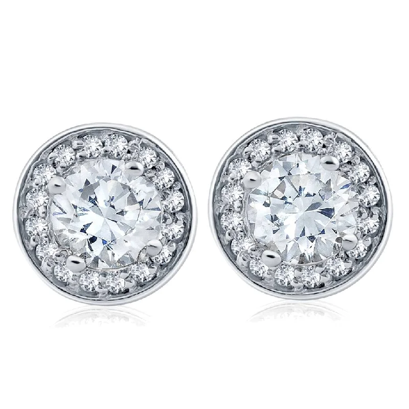 Unmissable Discounts On Timeless Jewelry Pieces 1 cttw Halo Diamond Studs 14k White Gold Unmissable Discounts On Timeless Jewelry Pieces 1 cttw Halo Diamond Studs 14k White Gold