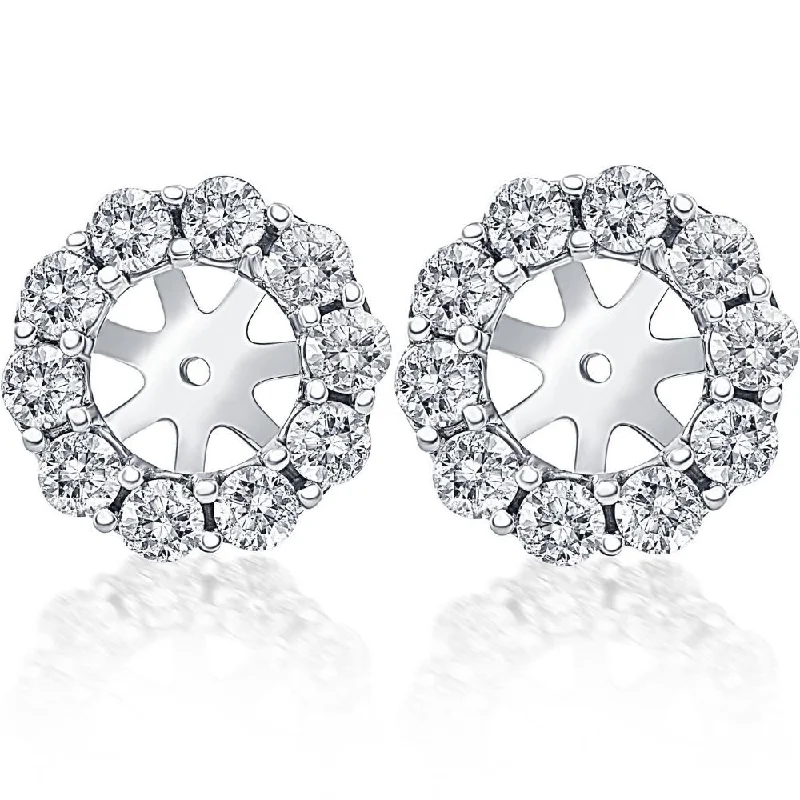 Limited-Time Offer On Premium Jewelry Collections 14K White Gold 1 1/2 Ct. Diamond Studs Earring Jackets (9mm) Lab Grown Limited-Time Offer On Premium Jewelry Collections 14K White Gold 1 1/2 Ct. Diamond Studs Earring Jackets (9mm) Lab Grown