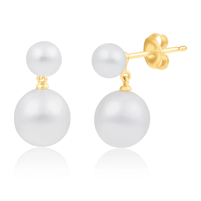 Trending Jewelry Now Available At Exclusive Prices 14k Yellow Gold Fresh Water Pearl Drop Earrings Trending Jewelry Now Available At Exclusive Prices 14k Yellow Gold Fresh Water Pearl Drop Earrings