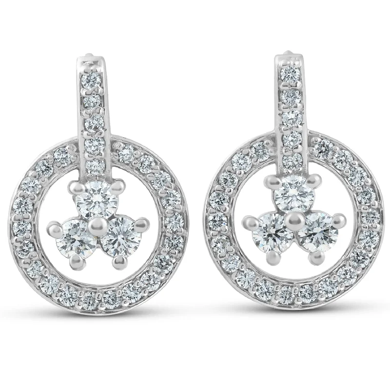 Adjustable Charm Bracelets For A Perfect Fit 1ct Diamond Circle Three Stone Drop Dangle Earrings 14k White Gold Adjustable Charm Bracelets For A Perfect Fit 1ct Diamond Circle Three Stone Drop Dangle Earrings 14k White Gold
