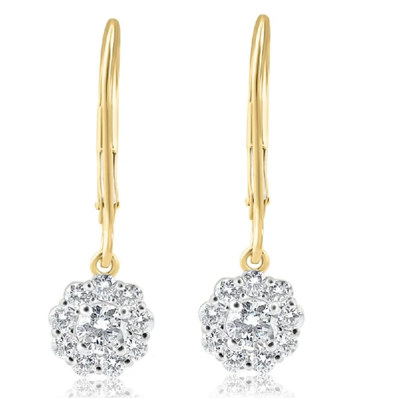 Luxury Jewelry Sale – Sparkle For Less 1Ct Diamond Floral Shape Studs Lab Grown Earrings White or Yellow Gold Luxury Jewelry Sale – Sparkle For Less 1Ct Diamond Floral Shape Studs Lab Grown Earrings White or Yellow Gold