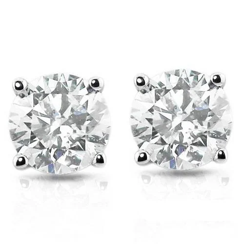 Upgrade Your Jewelry Collection For Less 1ct Diamond Studs Platinum