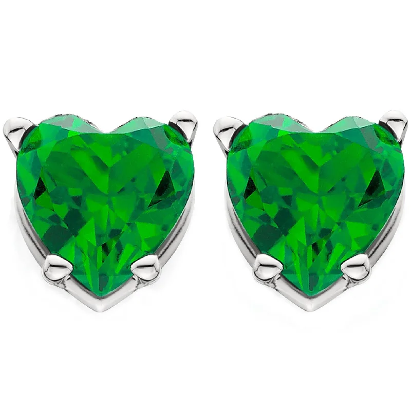 Huge Savings On Timeless Jewelry Collections 1Ct Emerald Heart Studs in 14k White, Yellow, or Rose Gold Earrings Huge Savings On Timeless Jewelry Collections 1Ct Emerald Heart Studs in 14k White, Yellow, or Rose Gold Earrings