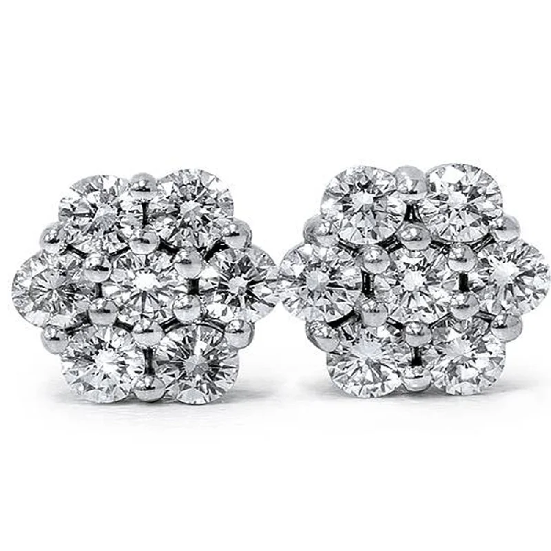 Elegant Jewelry, Exclusive Prices – Shop Now 1ct Pave Fire Diamond Studs 14K White Gold Elegant Jewelry, Exclusive Prices – Shop Now 1ct Pave Fire Diamond Studs 14K White Gold