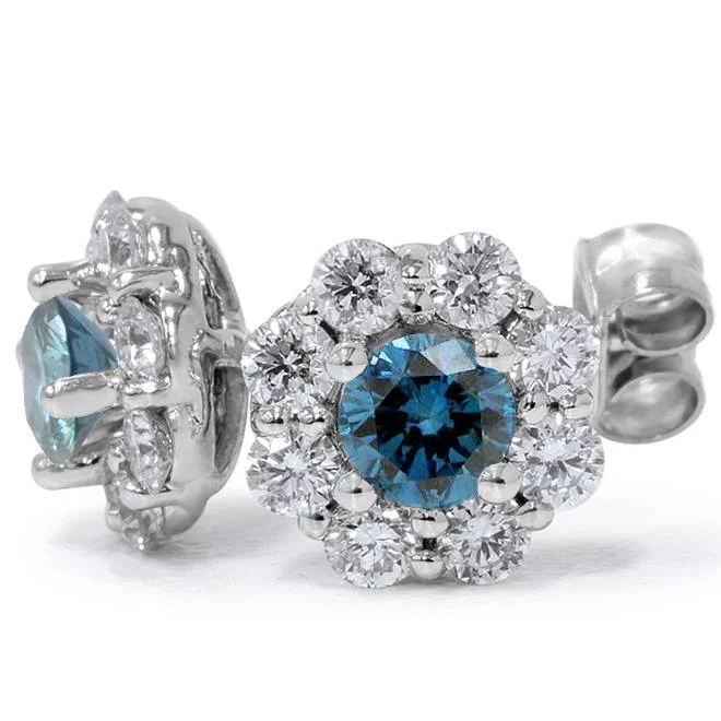 Elegant Necklaces And Bracelets At Limited-Time Offers 2 1/2ct Halo Fire Blue Diamond Studs 14K White Gold Elegant Necklaces And Bracelets At Limited-Time Offers 2 1/2ct Halo Fire Blue Diamond Studs 14K White Gold