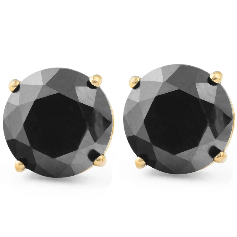 Limited-Time Jewelry Discounts – Shine Without The Splurge 2 1/4Ct Black Diamond Studs 14k Yellow Gold Earrings Limited-Time Jewelry Discounts – Shine Without The Splurge 2 1/4Ct Black Diamond Studs 14k Yellow Gold Earrings