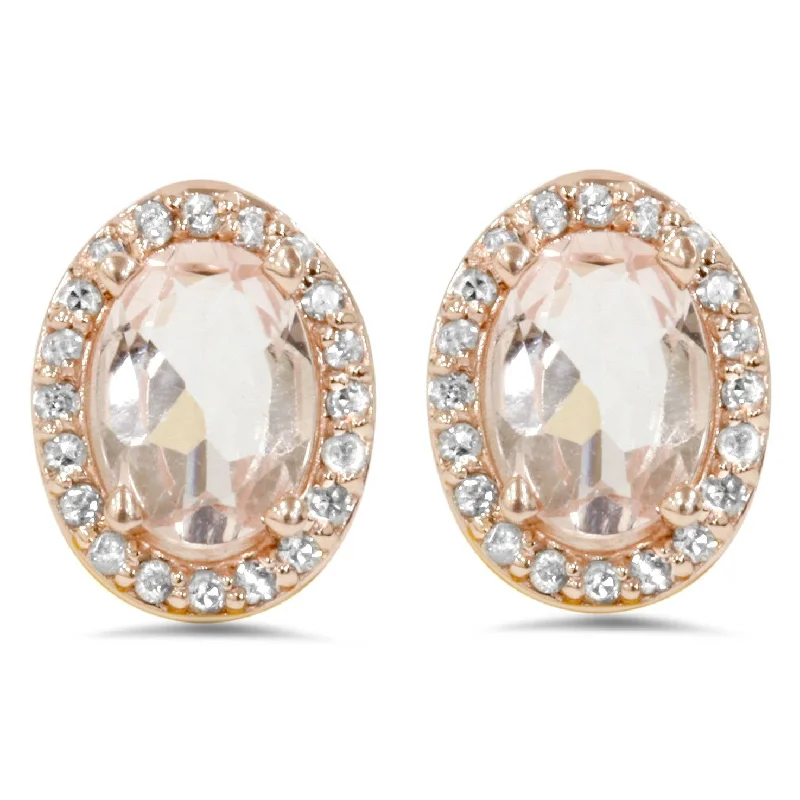 Once-A-Year Jewelry Deals – Shop Before They’Re Gone 2 1/4ct Morganite Oval Shape Diamond Halo Studs 14K Rose Gold (K-L,I2-I3) Once-A-Year Jewelry Deals – Shop Before They’Re Gone 2 1/4ct Morganite Oval Shape Diamond Halo Studs 14K Rose Gold (K-L,I2-I3)