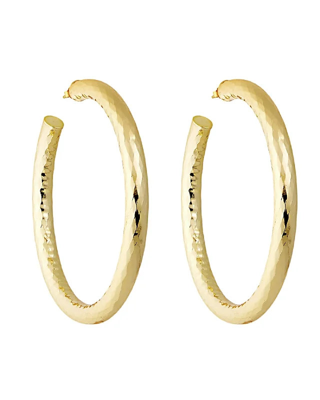 Fashion-Forward Jewelry At Incredible Prices 2.5" Wavelet Hoops in Gold
