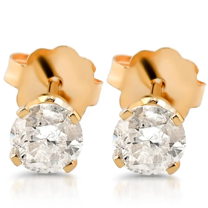 Accessorize For Less – Luxury Jewelry At Affordable Prices 3/8ct Round Cut Diamond Studs Earrings 14K Yellow Gold Accessorize For Less – Luxury Jewelry At Affordable Prices 3/8ct Round Cut Diamond Studs Earrings 14K Yellow Gold