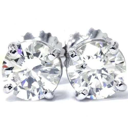 Shop Handcrafted Jewelry At Special Promotional Rates 4 Carat Diamond Studs 14K White Gold With Screw Backs Shop Handcrafted Jewelry At Special Promotional Rates 4 Carat Diamond Studs 14K White Gold With Screw Backs