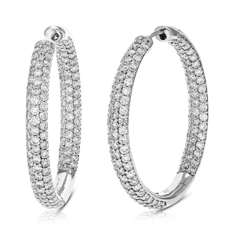 Bestselling Jewelry Now On Sale – Elevate Your Look 4 cttw Round Lab Grown Diamond Hoop Earring .925 Sterling Silver Prong Set Bestselling Jewelry Now On Sale – Elevate Your Look 4 cttw Round Lab Grown Diamond Hoop Earring .925 Sterling Silver Prong Set