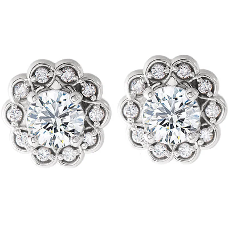 Holiday Jewelry Sale – Perfect Gifts At The Best Prices 5/8ct Diamond Halo Vintage Studs 14k White Gold 7.8mm Wide Holiday Jewelry Sale – Perfect Gifts At The Best Prices 5/8ct Diamond Halo Vintage Studs 14k White Gold 7.8mm Wide