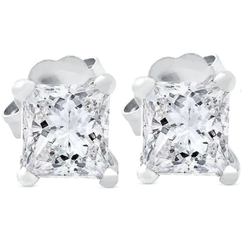 Exclusive Jewelry Sale Event – Shop Now .65 ct Princess Cut Diamond Studs 14k White Gold Enhanced Exclusive Jewelry Sale Event – Shop Now .65 ct Princess Cut Diamond Studs 14k White Gold Enhanced