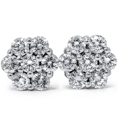 Jewelry Clearance – Final Chance To Save Big 7/8ct Pave Fire Diamond Studs 14K White Gold Jewelry Clearance – Final Chance To Save Big 7/8ct Pave Fire Diamond Studs 14K White Gold