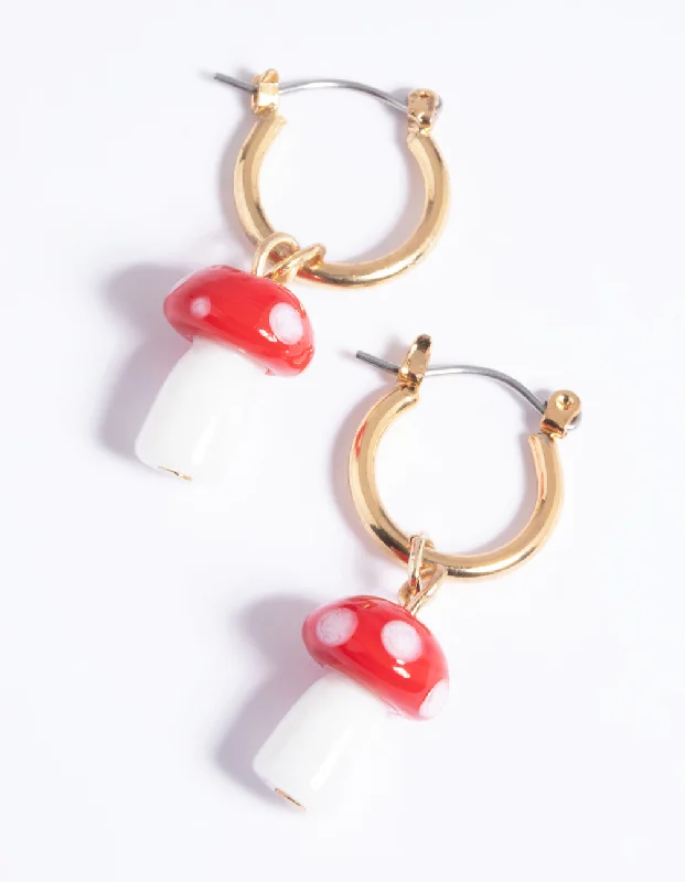Personalized Jewelry Sale – Unique Gifts At Low Prices 90s Red Mushroom Huggie Hoop Earrings Personalized Jewelry Sale – Unique Gifts At Low Prices 90s Red Mushroom Huggie Hoop Earrings