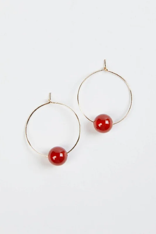 Customized Silver Jewelry For Unique Style Audrey Hoop Earrings In Gold