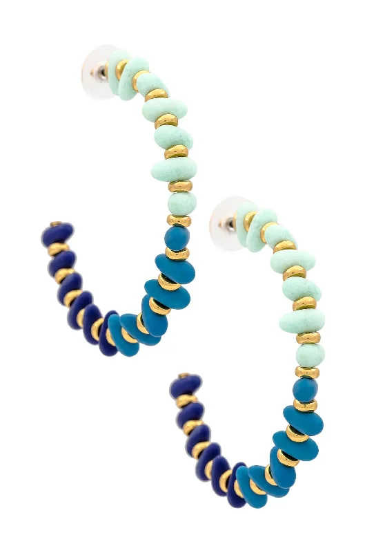 Jewelry Flash Sale – Stylish Designs At Unbeatable Rates Candy Beaded Large Hoop Earrings In Ocean Cove Jewelry Flash Sale – Stylish Designs At Unbeatable Rates Candy Beaded Large Hoop Earrings In Ocean Cove