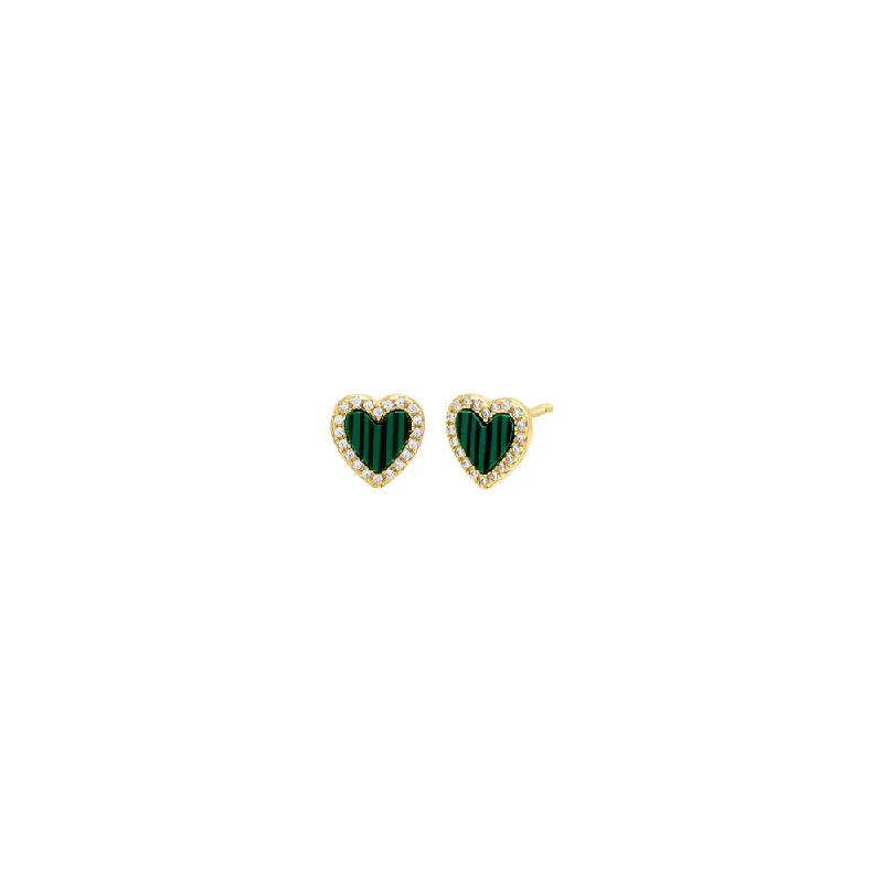 Discounted Luxury Jewelry – Shine Without The Splurge Colored Stone Pavé Heart Stud Earring Discounted Luxury Jewelry – Shine Without The Splurge Colored Stone Pavé Heart Stud Earring