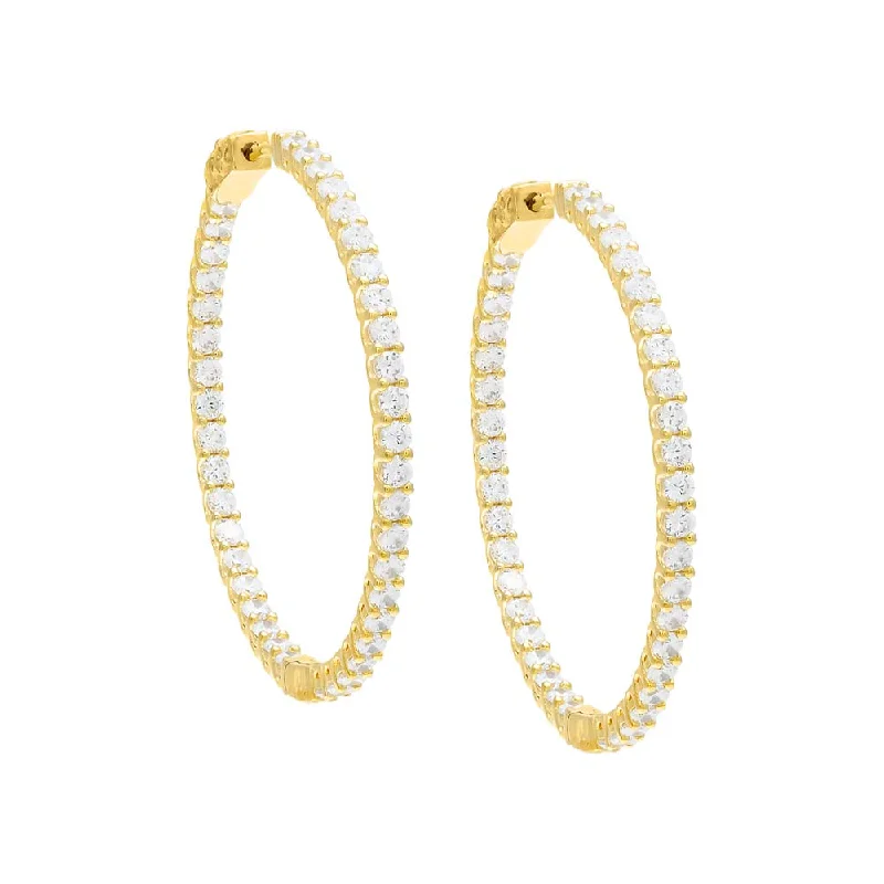 Limited-Time Offer On Elegant Jewelry Pieces CZ Thin Round Hoop Earring