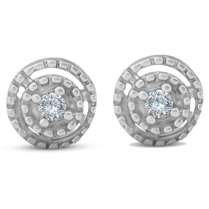 Shop Handcrafted Jewelry At Special Promotional Rates Diamond Studs 10K White Gold
