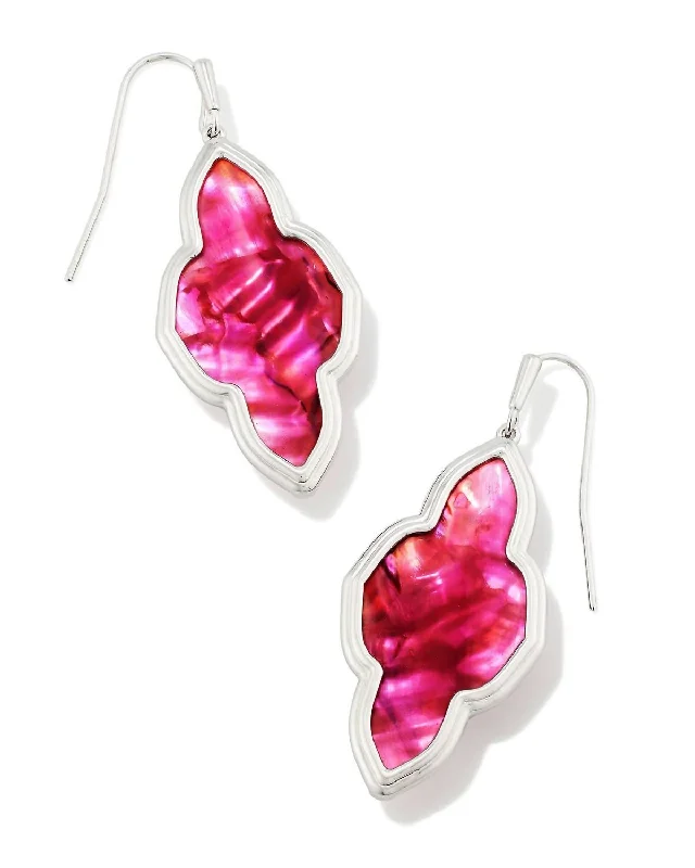Luxury Jewelry Sale – Sparkle For Less Framed Abbie Silver Drop Earrings In Light Burgundy Illusion Luxury Jewelry Sale – Sparkle For Less Framed Abbie Silver Drop Earrings In Light Burgundy Illusion