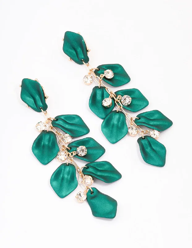 Dainty And Elegant Jewelry Now At Reduced Prices Gold Iridescent Petal Diamante Drop Earrings Dainty And Elegant Jewelry Now At Reduced Prices Gold Iridescent Petal Diamante Drop Earrings