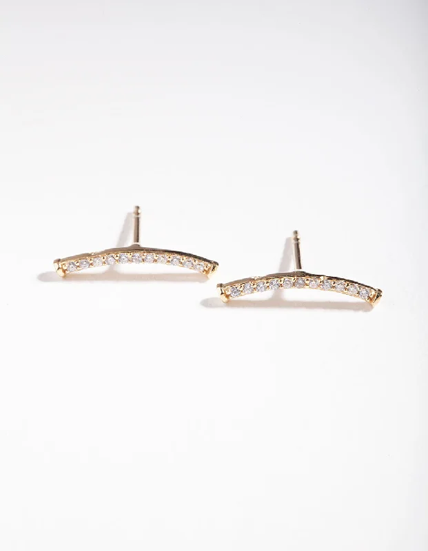 Exclusive Jewelry Sale – Grab Timeless Pieces Now Gold Plated Sterling Silver Fine Cubic Zirconia Crawler Earrings Exclusive Jewelry Sale – Grab Timeless Pieces Now Gold Plated Sterling Silver Fine Cubic Zirconia Crawler Earrings