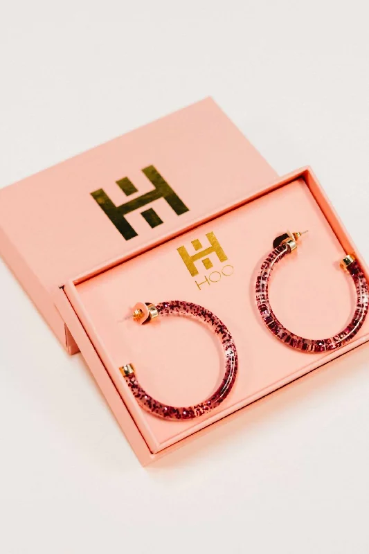 Holiday Jewelry Sale – Perfect Gifts At Great Prices Hoop Earrings In Dark Pink