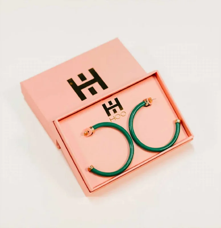 Special Offers On Handcrafted And Designer Jewelry Hoop Earrings In Kelly Green