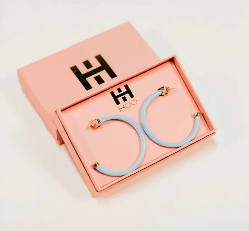 Get The Best Deals On Timeless Jewelry Pieces Hoop Earrings In Surf Blue