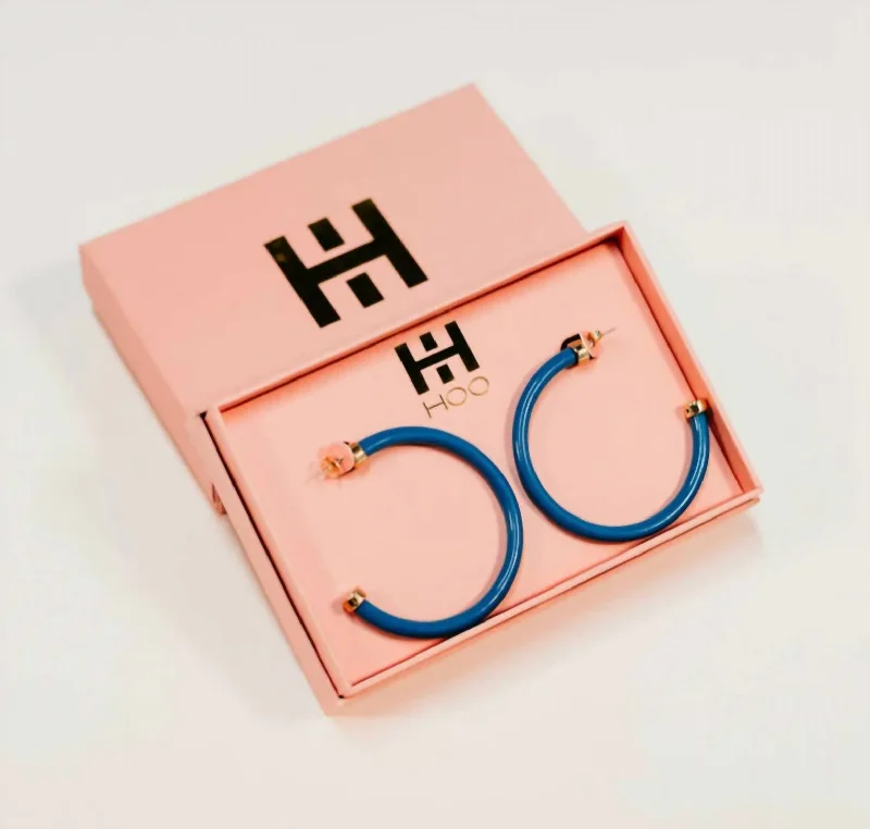 Clearance Sale On High-End Jewelry Collections Hoop Earrings In True Blue