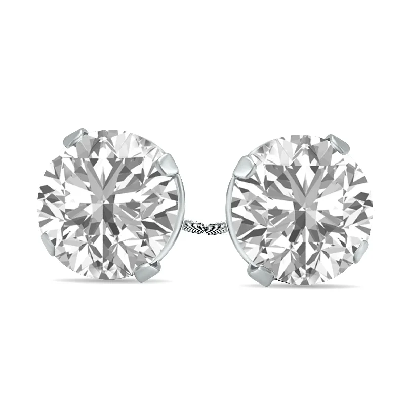 Fashion-Forward Geometric Jewelry For Contemporary Style Igi Certified Lab Grown 2 1/4 Carat Total Weight Diamond Solitaire Earrings In 14K White Gold J Color, Si2 Clarity Fashion-Forward Geometric Jewelry For Contemporary Style Igi Certified Lab Grown 2 1/4 Carat Total Weight Diamond Solitaire Earrings In 14K White Gold J Color, Si2 Clarity
