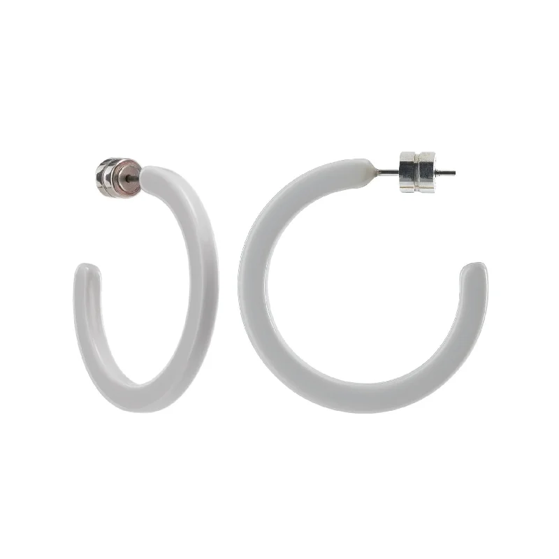 Limited-Time Offer On Elegant Jewelry Pieces Mini Hoops in Light Grey