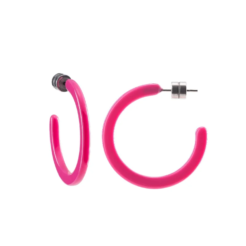 Elegant Jewelry, Exclusive Prices – Shop Now Mini Hoops in Neon Pink