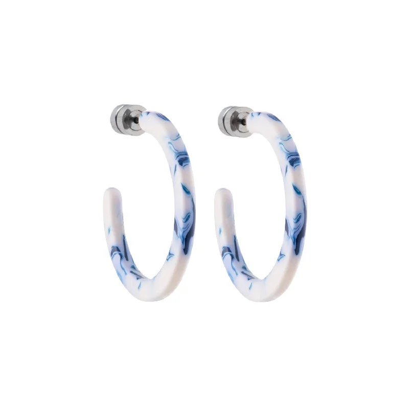 Trending Jewelry Styles Now At Limited-Time Discounts Mini Hoops in Toile